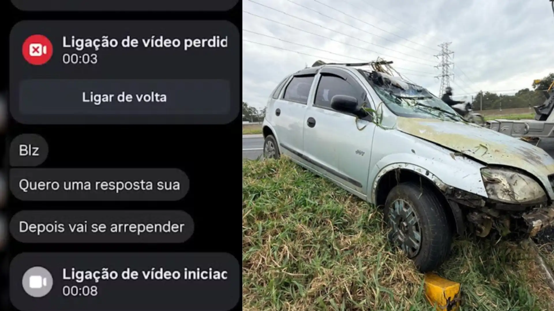 Homem ameaçou mulher antes de capotar carro com filha na Via Dutra em SJC