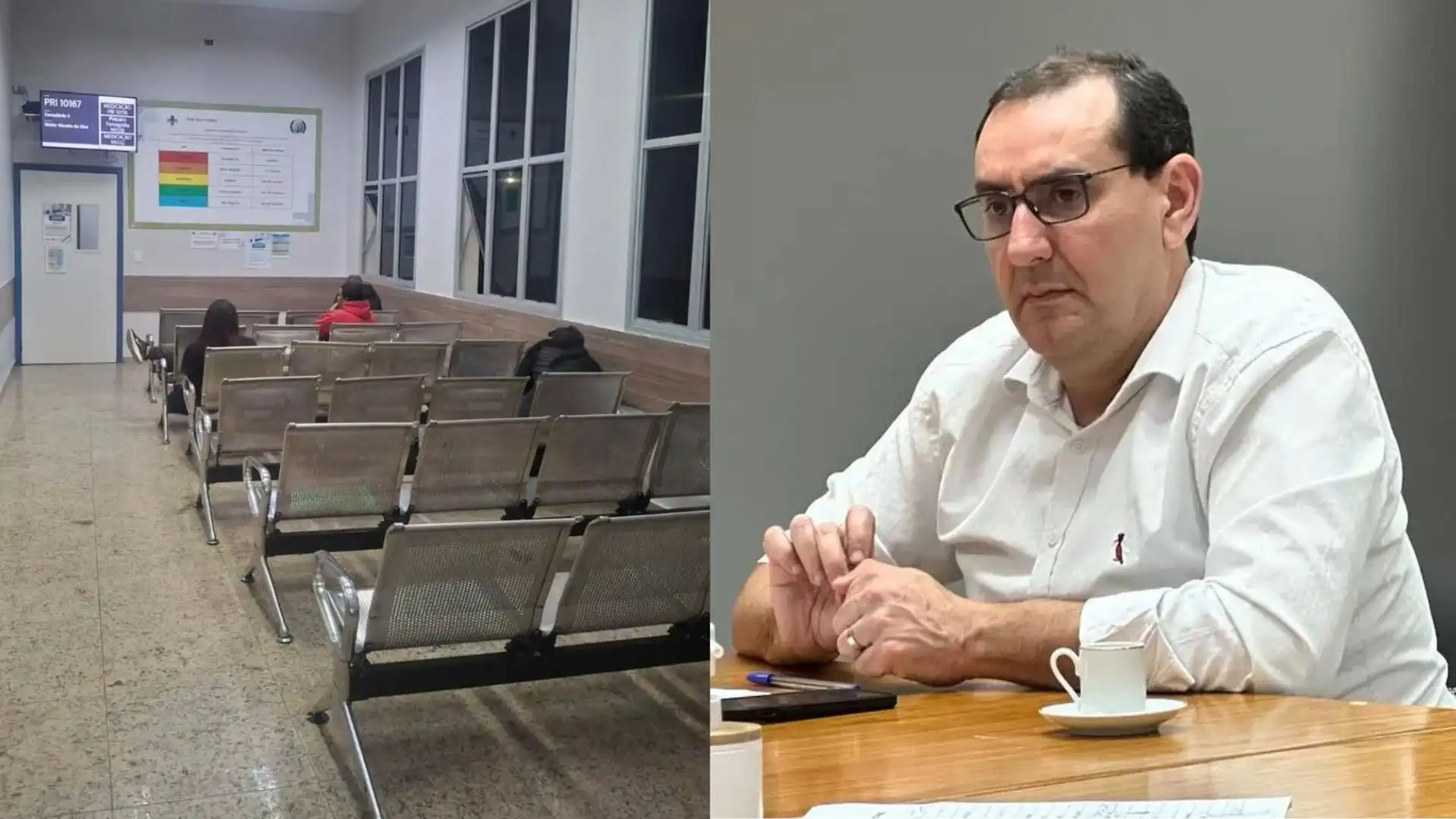 Prefeito de São José dos Campos posta sobre unidades de saúde vazias e munícipe rebate "porque não mostra quando tem gente esperando mais de 4 a 5 horas?"