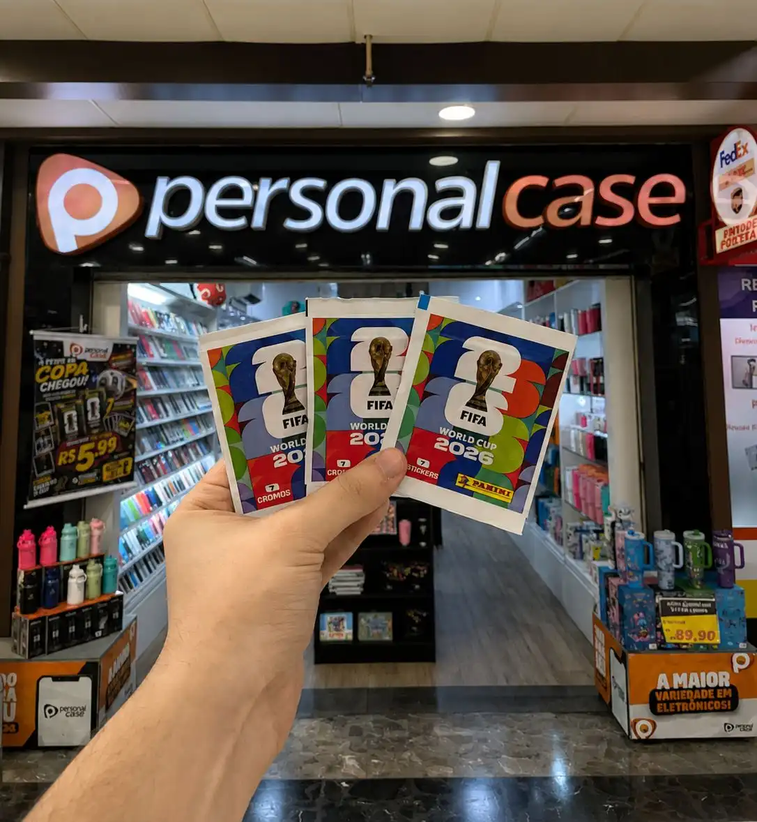 Personal Case registra recorde de vendas com figurinhas da Copa vendidas a R$ 5,99