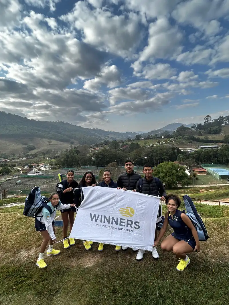 Campeões do Torneio Winners do Rio Open 2024 fazem semana de atividades no Centro de Treinamento Kirmayr