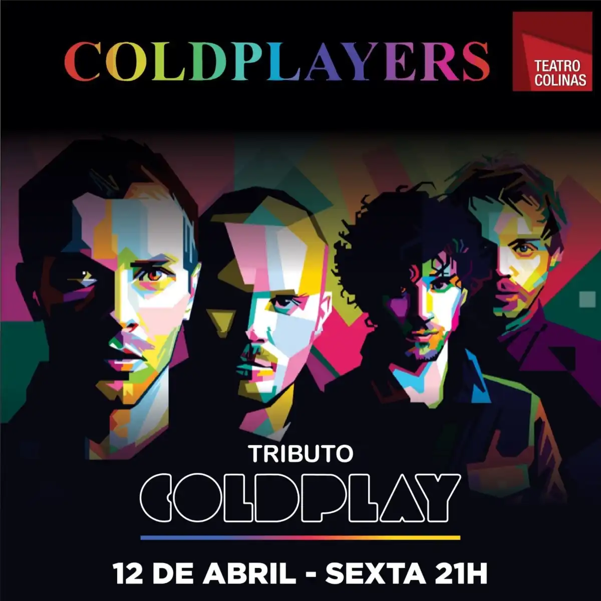 Tributo ao Coldplay acontece neste final de semana no Teatro Colinas