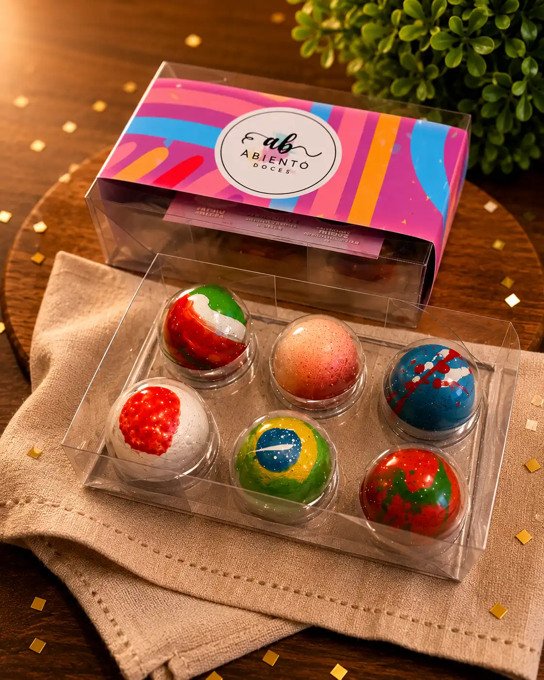 Confeiteiro de São José dos Campos cria bombons pintados à mão para a Copa do Mundo