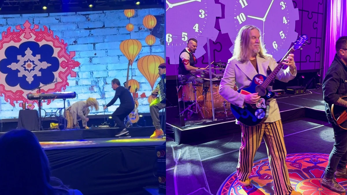 Humberto Gessinger caiu no palco de show em São José dos Campos