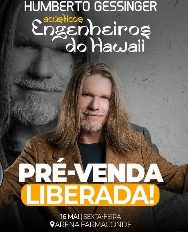 Humberto Gessinger volta a São José dos Campos celebrando álbum acústico dos Engenheiros do Hawaii