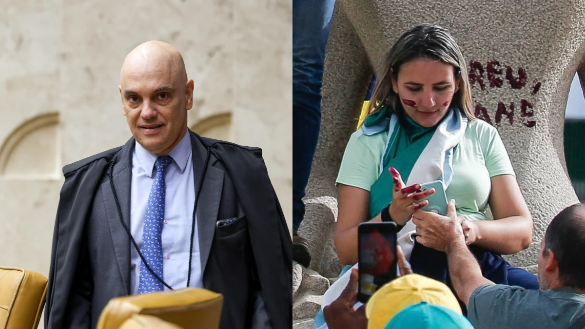 Moraes autoriza semiaberto para ‘Débora do Batom’, condenada por atos de 8 de janeiro