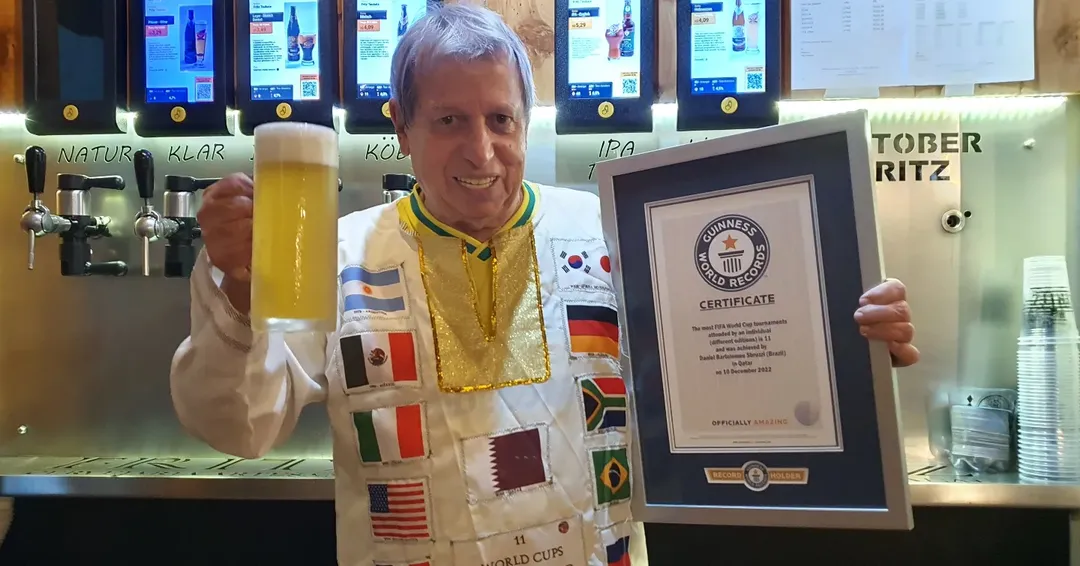 Taubateano baterá seu próprio recorde no Guiness por mais Copas assistidas