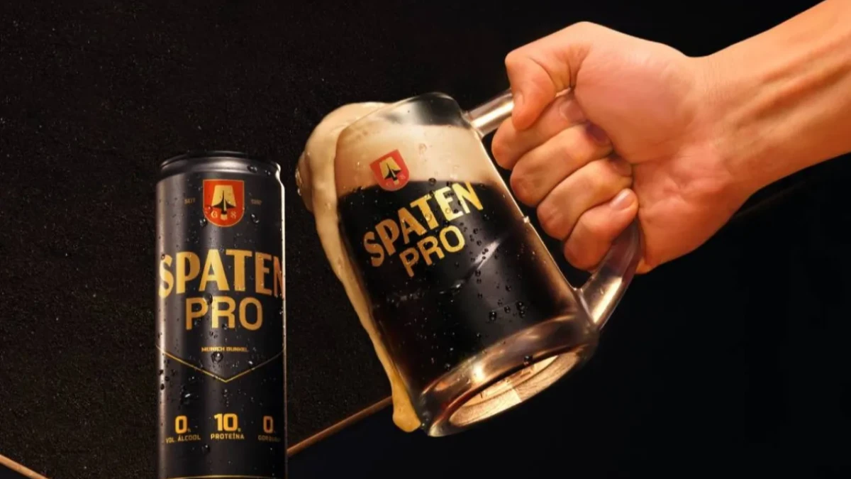 Spaten lança cerveja sem álcool com 10g de proteína por lata