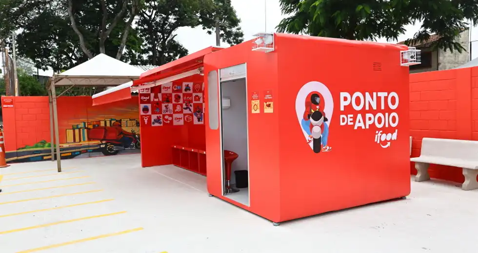 Ponto de apoio aos entregadores de app registra 2,4 mil visitas