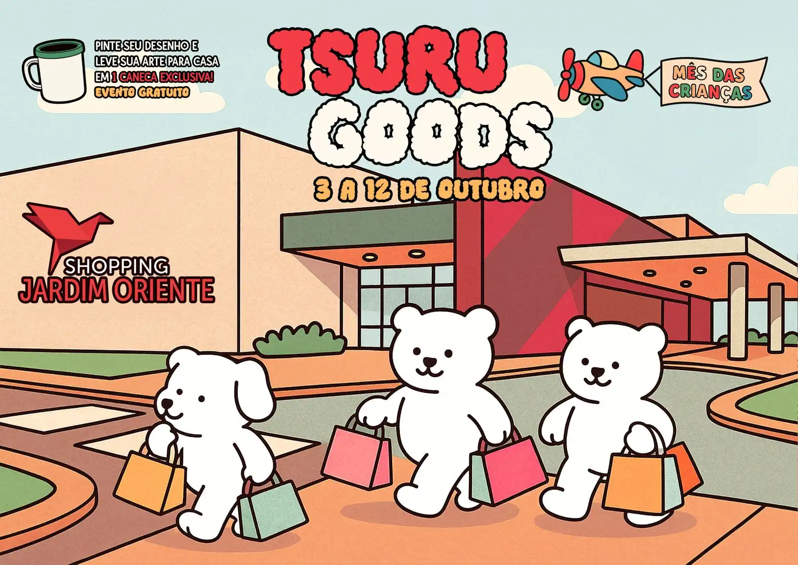 Dia das Crianças no Shopping Oriente será comemorado com atividade gratuita Bobbie Goods