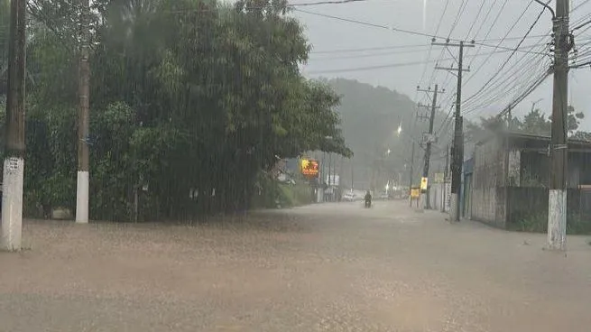 Chuva forte faz Defesa Civil acionar sirene de alerta na Costa Sul de São Sebastião