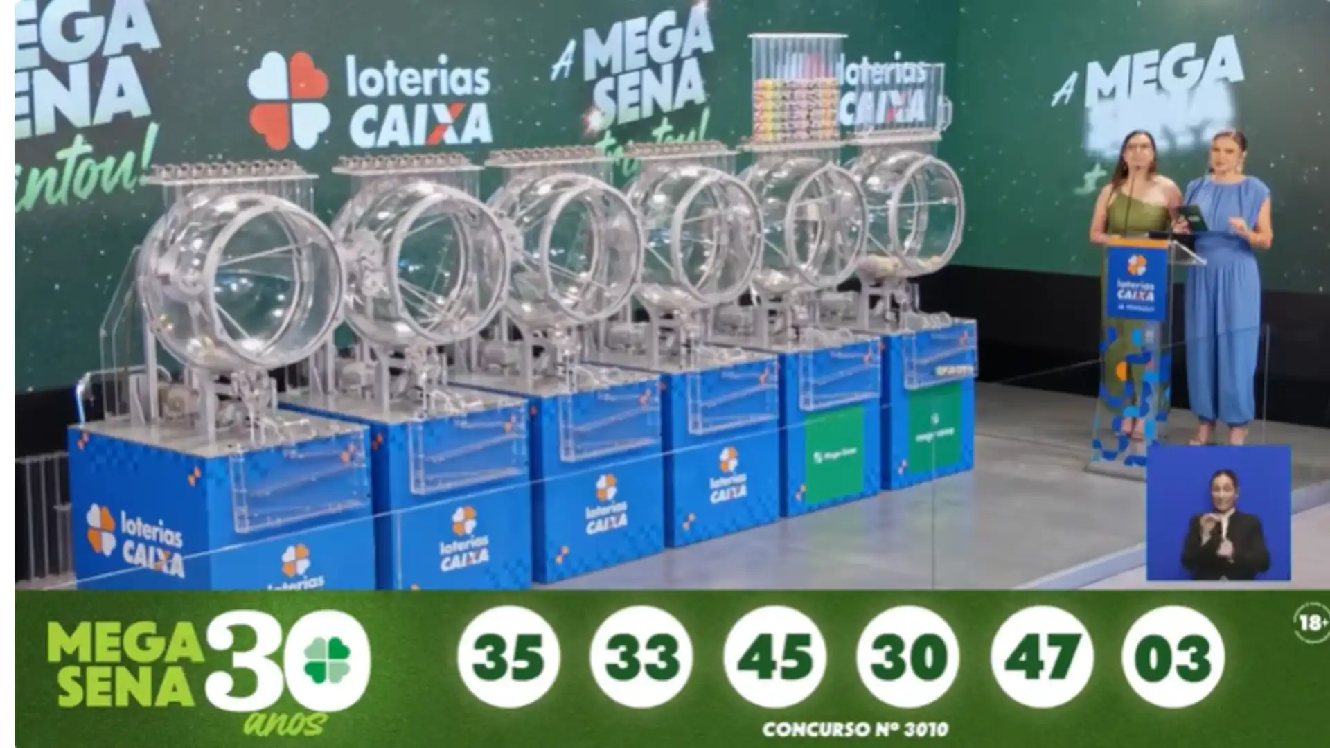 Duas apostas dividem mais de R$ 336 milhões da Mega Sena de 30 anos