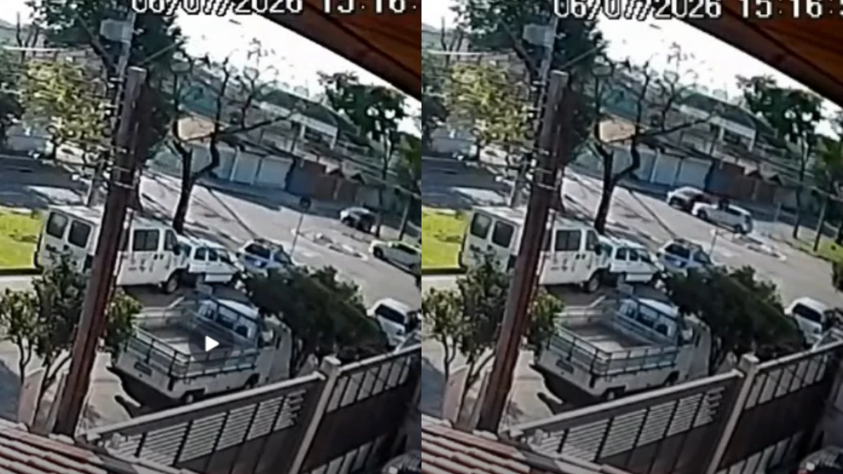 Capotamento no Jd. Morumbi assusta moradores nesta tarde (06)