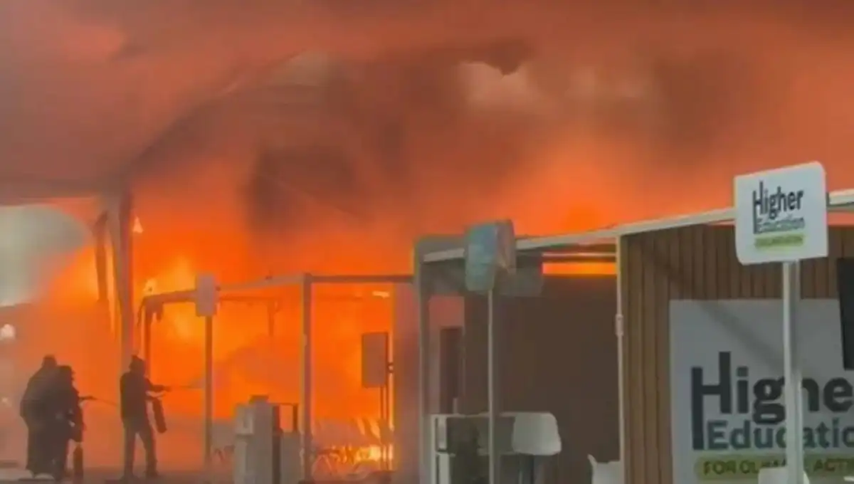 Incêndio atinge Pavilhão dos Países na COP30 e paralisa atividades na Blue Zone 