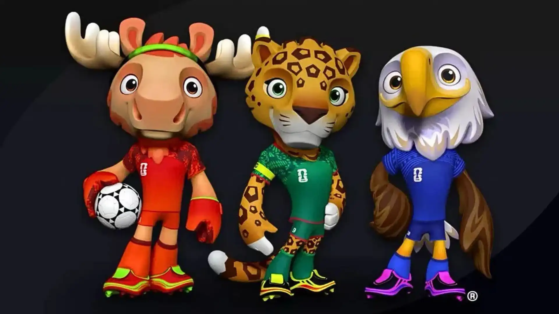 Pela primeira vez, Copa do Mundo terá três mascotes; Conheça Maple, Zayu e Clutch