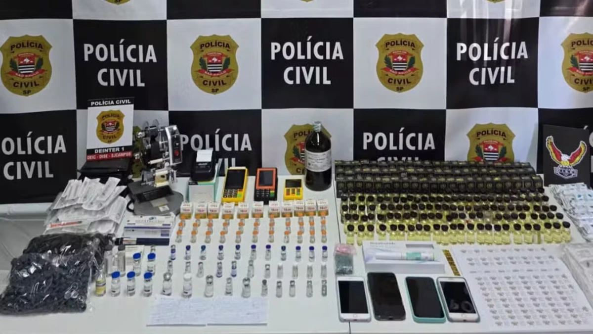 Casal é preso por vender canetas emagrecedoras e anabolizantes em São José