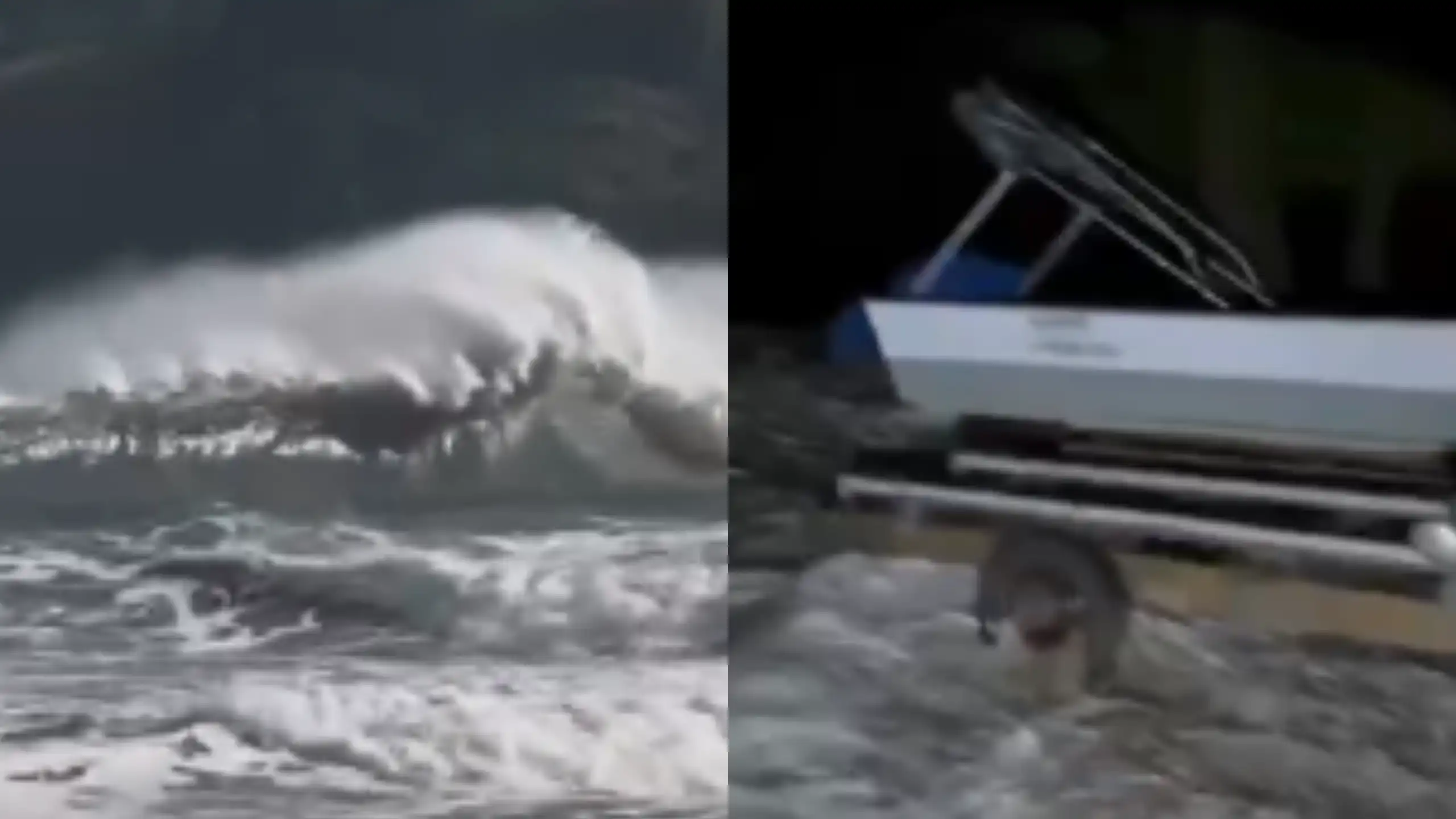 Mar agitado provoca ondas fortes e ressaca no Litoral Norte