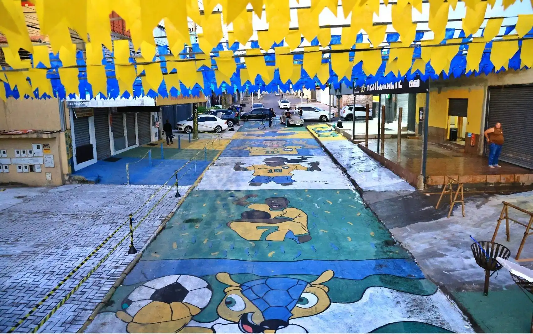 Moradores de Caçapava poderão participar da pintura das ruas em celebração à Copa do Mundo