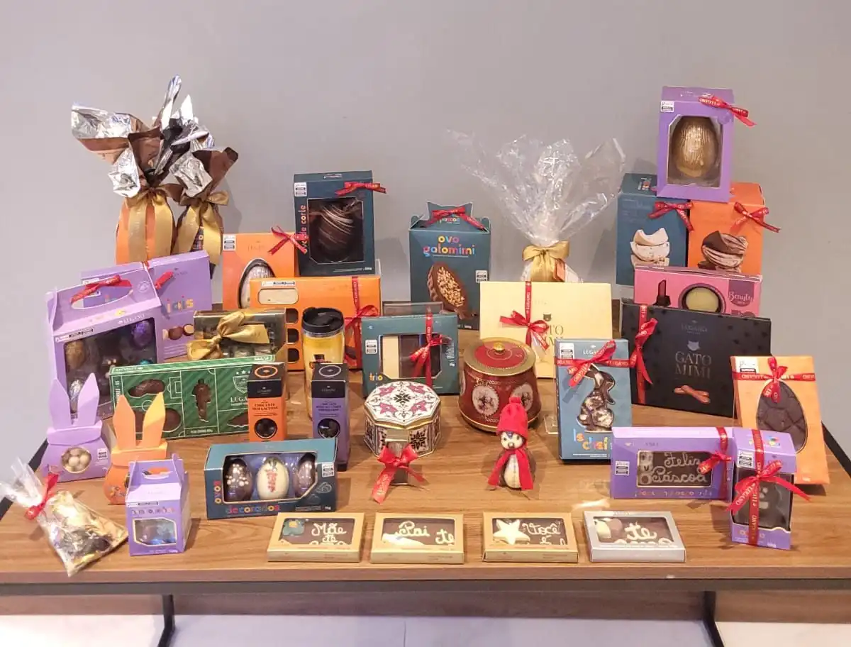 Stand de chocolateria estará no Parque Vicentina Aranha neste fim de semana para venda de Páscoa