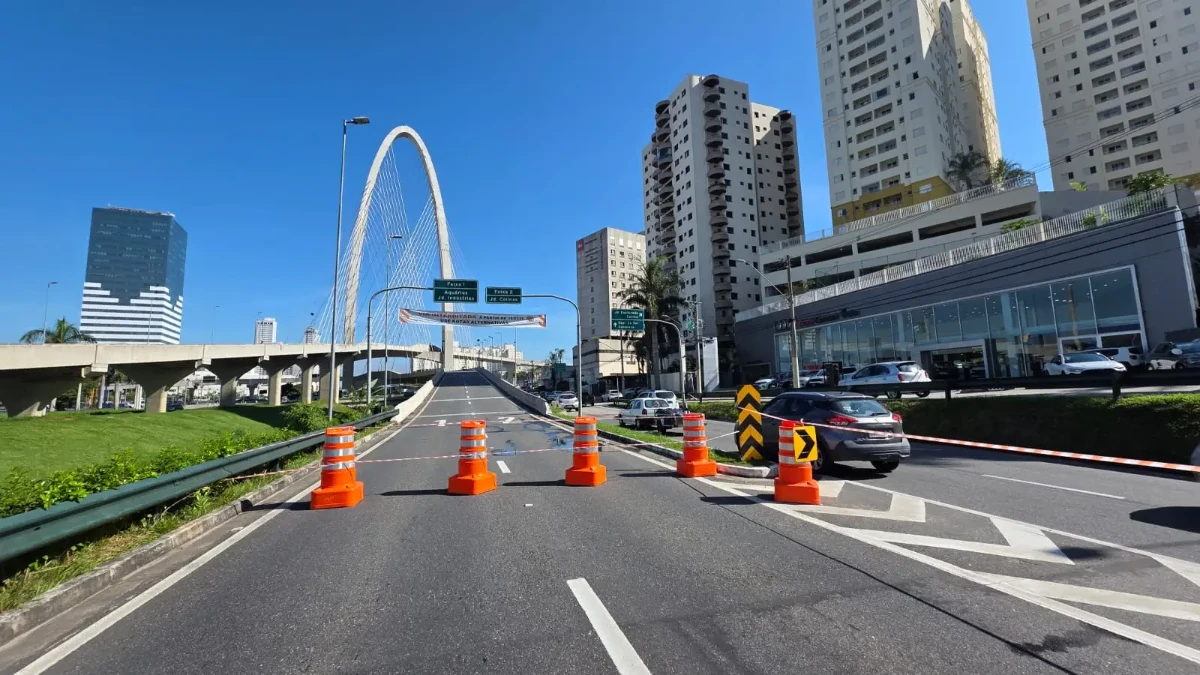 Viadutos da Ponte Estaiada serão interditados a partir de quinta (9) em São José