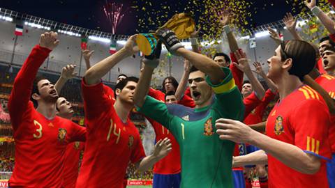 Imagem da "conquista" da espanha no Fifa