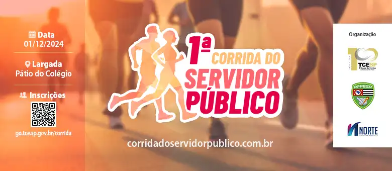 Corrida de rua celebrará o centenário do Tribunal de Contas do Estado de S. Paulo