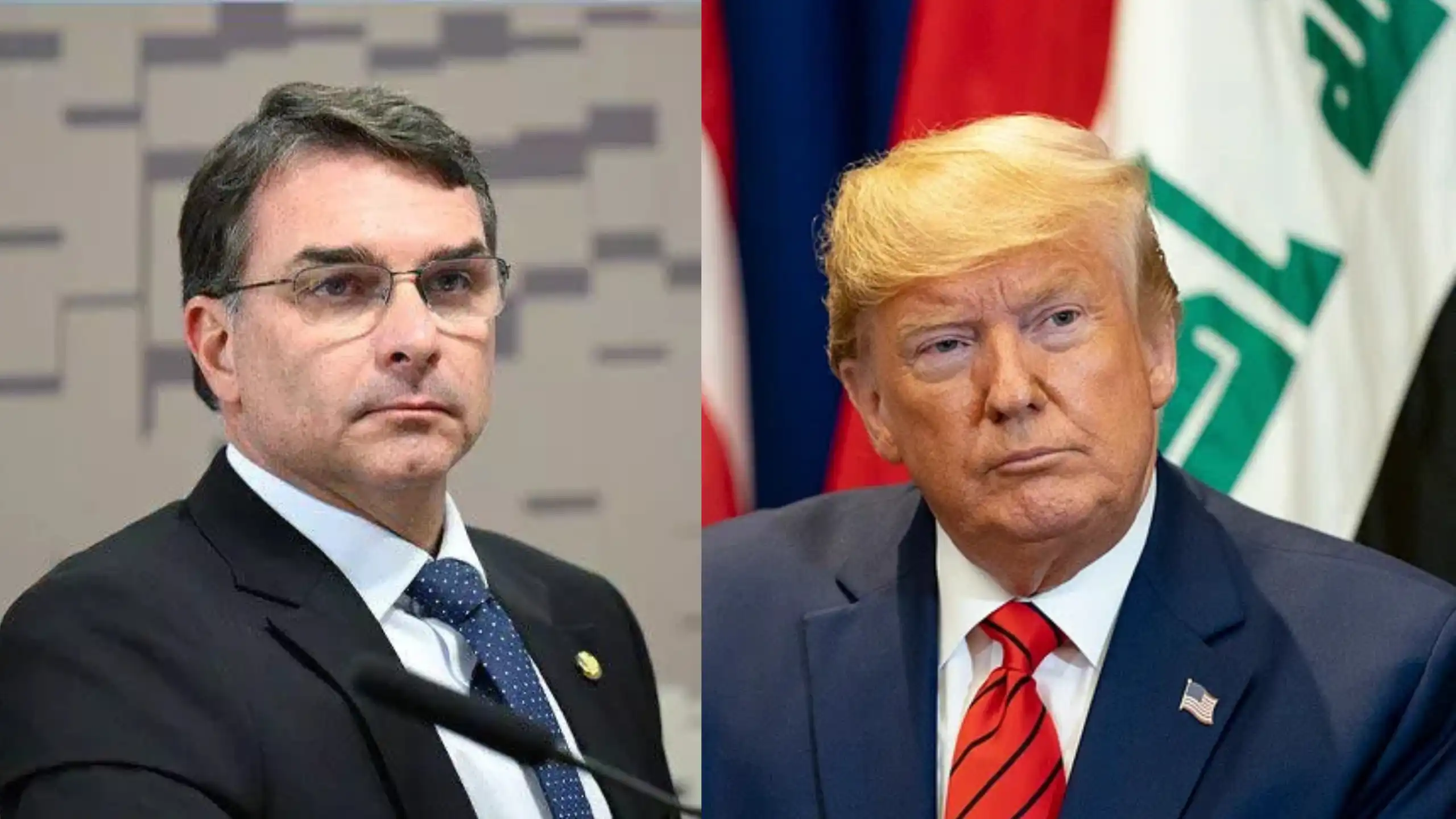 Flávio Bolsonaro pode encontrar Trump na Casa Branca nesta terça-feira (26)