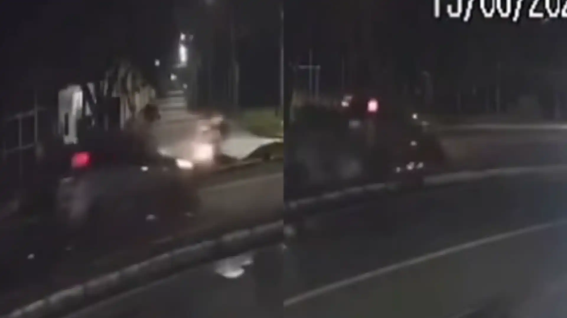 Câmera flagra jovem sendo atingida por carro que seguia na contramão em Taubaté