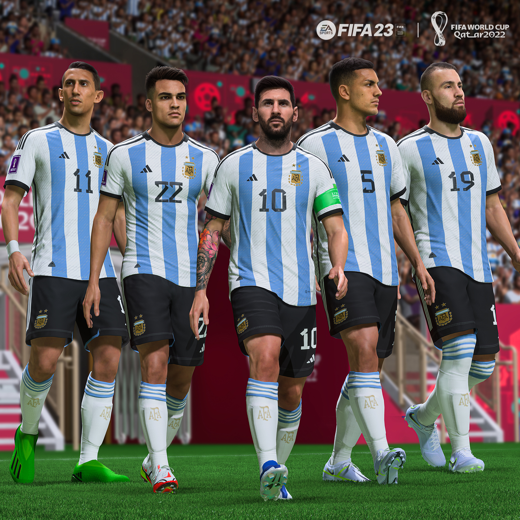 Imagem da seleção argentina no fifa 23