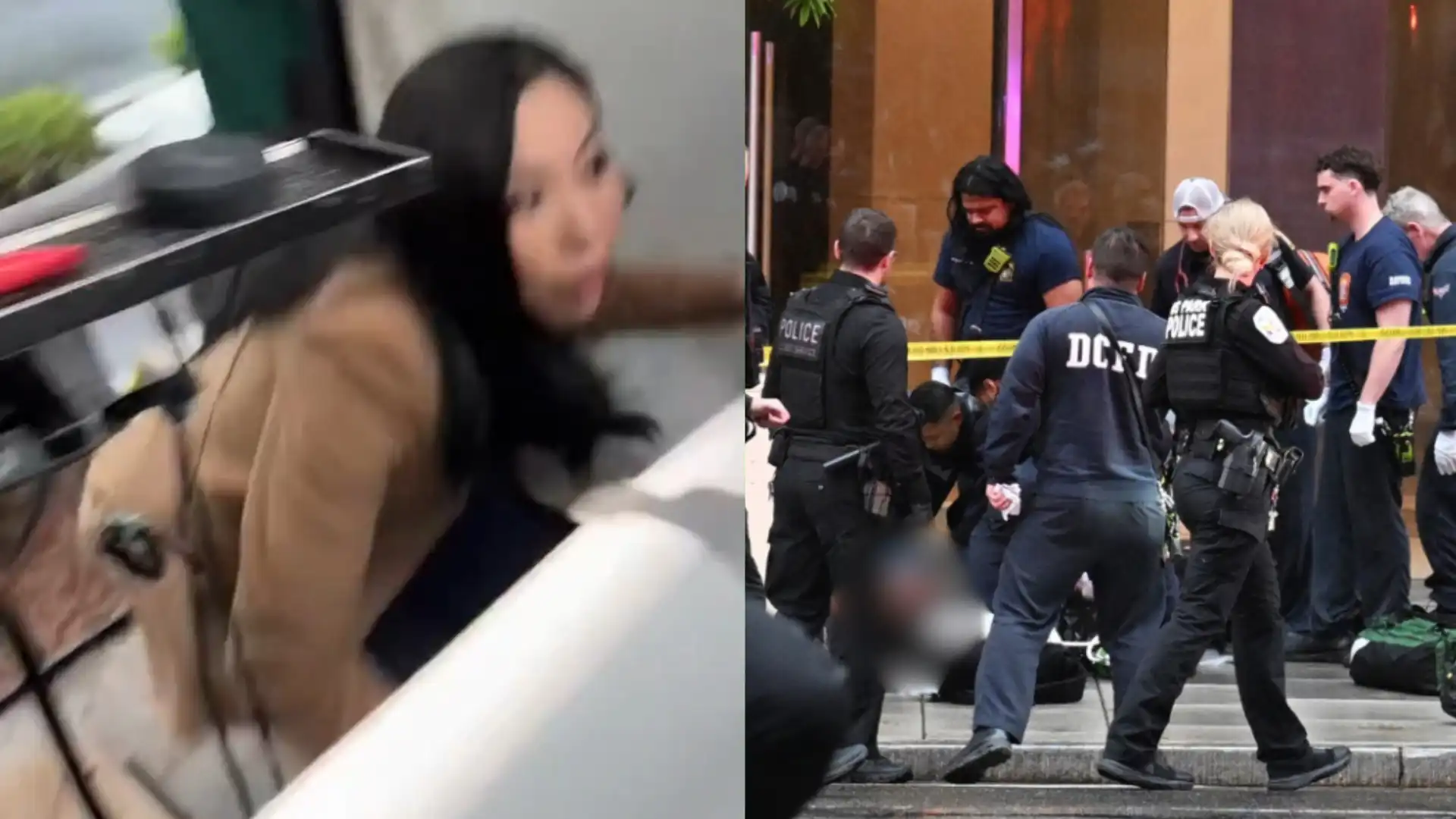 Repórteres se protegem após tiros disparados perto da Casa Branca