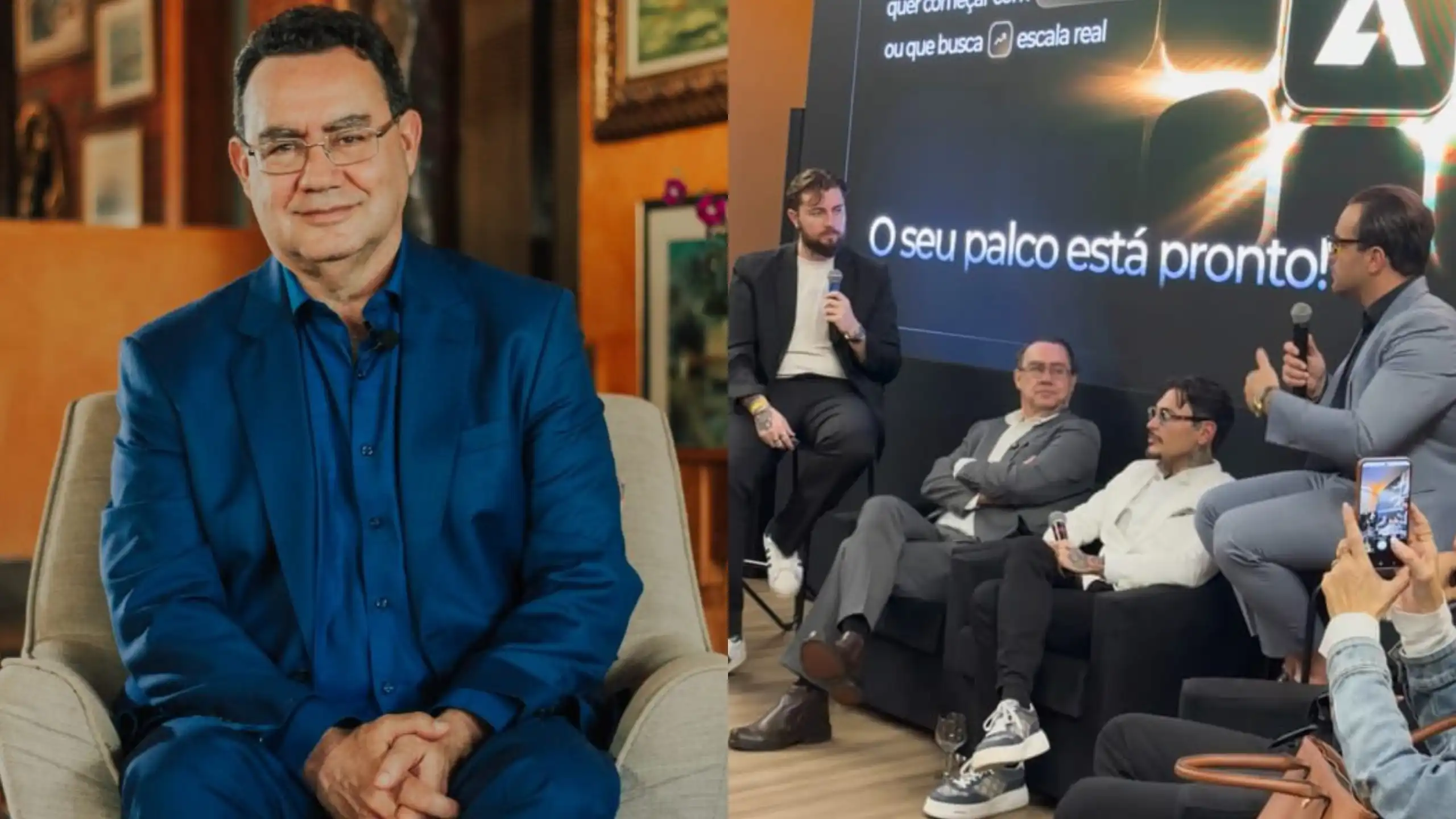 Augusto Cury, pré-candidato à presidência, visitou São José na quarta (20)