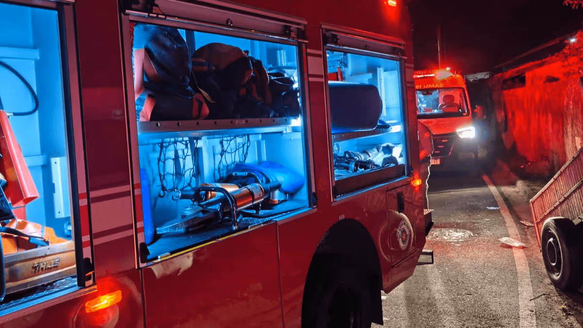 Homem morre carbonizado em incêndio nesta madrugada (13) em São Sebastião