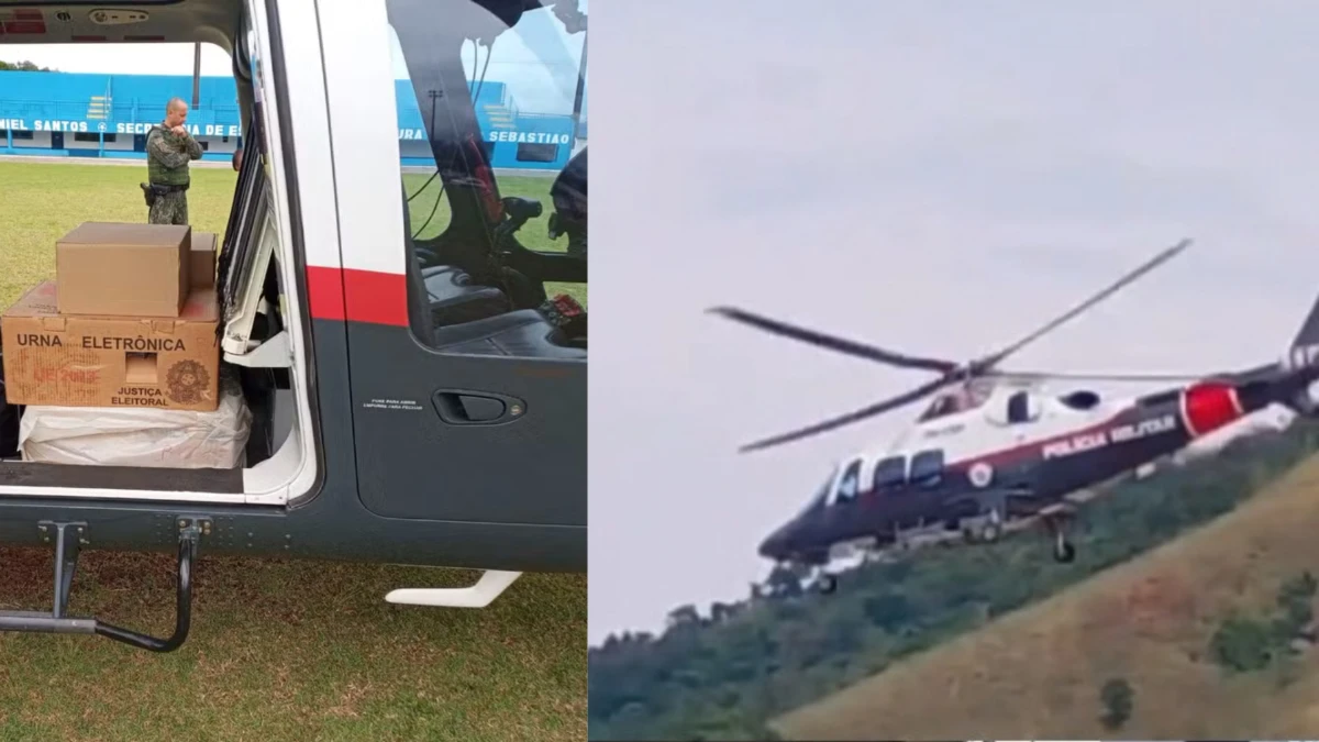 Urnas são levadas de helicóptero para sessões isoladas em Ilhabela