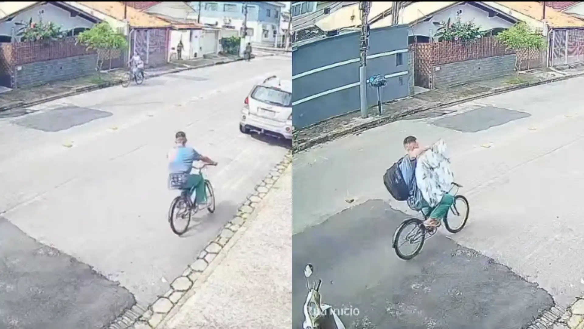 Câmera flagra suspeito em furto de televisão e roupas em Caraguatatuba