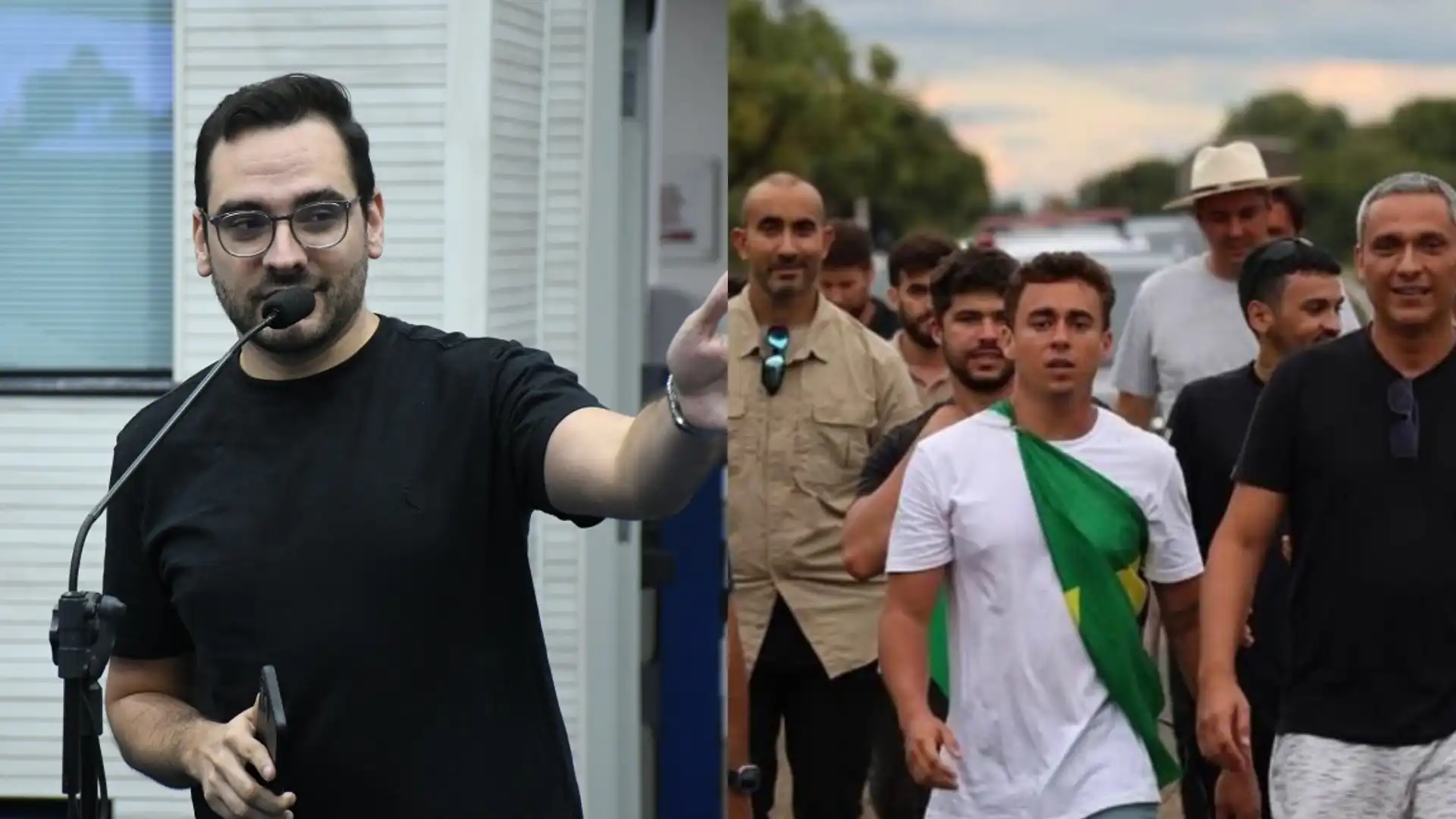 Vereador de São José dos Campos se junta a Nikolas Ferreira em caminhada até Brasília em apoio a Bolsonaro